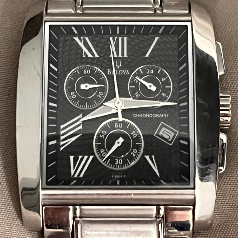 Bulova Intermezzo Chronograph 96G45 (C864024)  - New Battery  - Stainless Steel